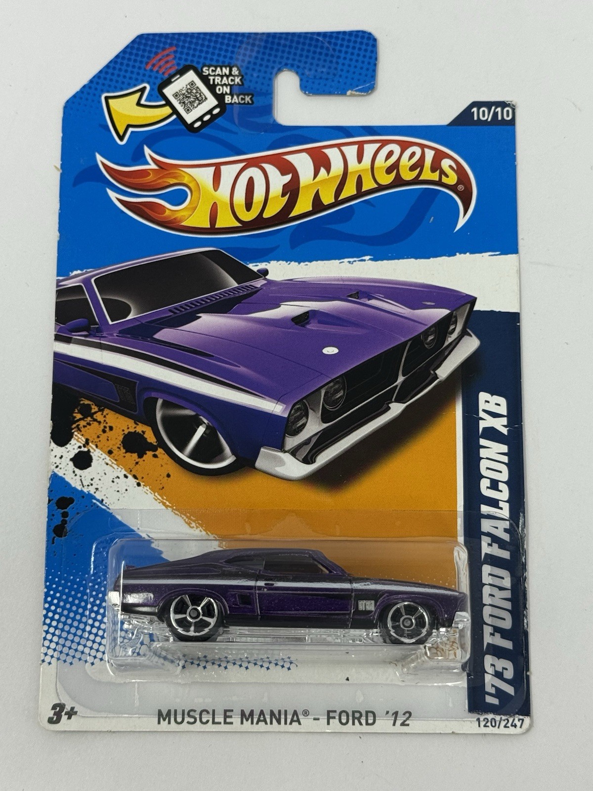 Hot Wheels 2012 Muscle Mania Purple ‘73 Ford Falcon XB #120 A6