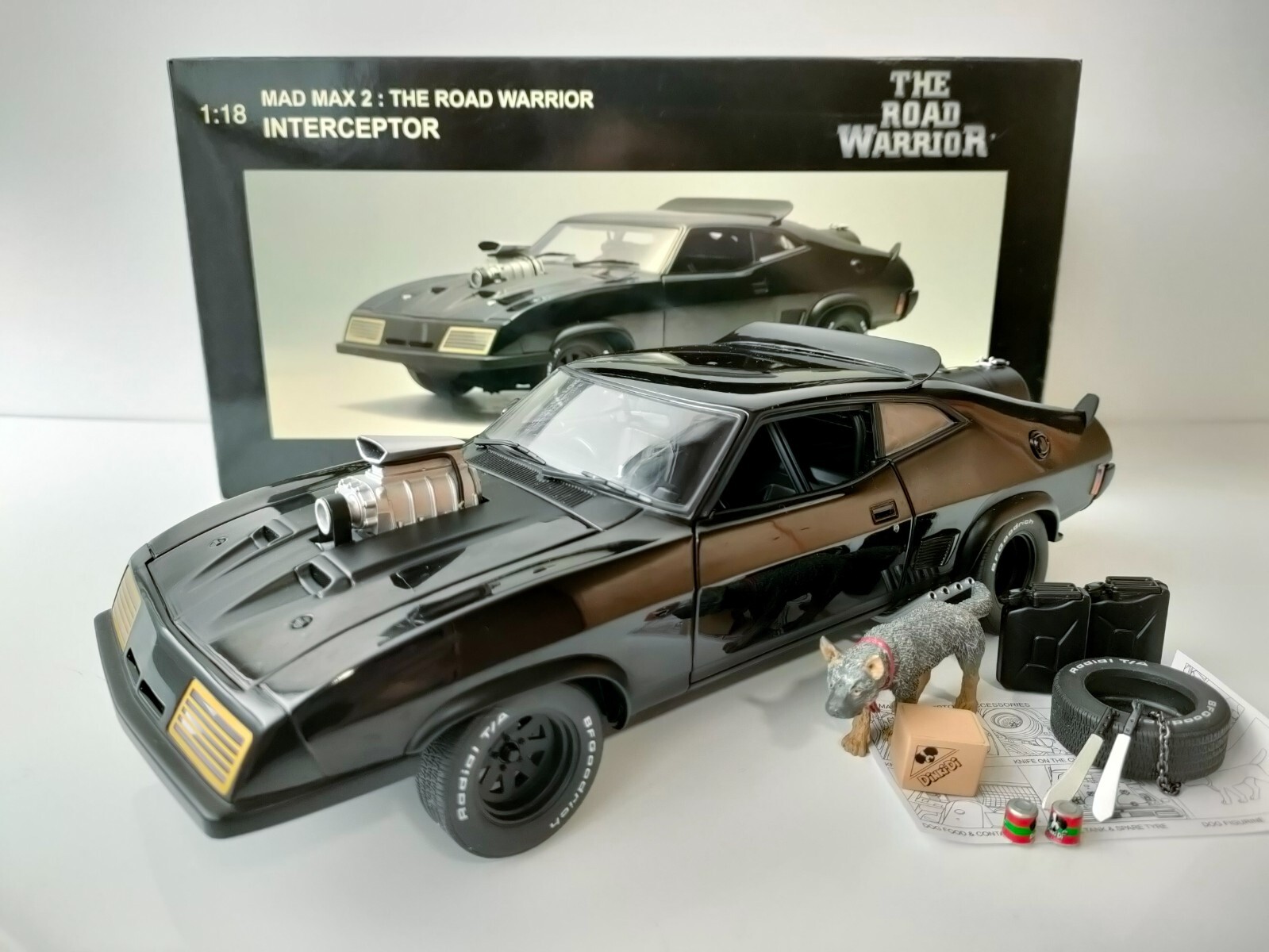 Mad Max 2 Diecast Car 1/18 The Road Warrior Interceptor AUTOart Millennium USED