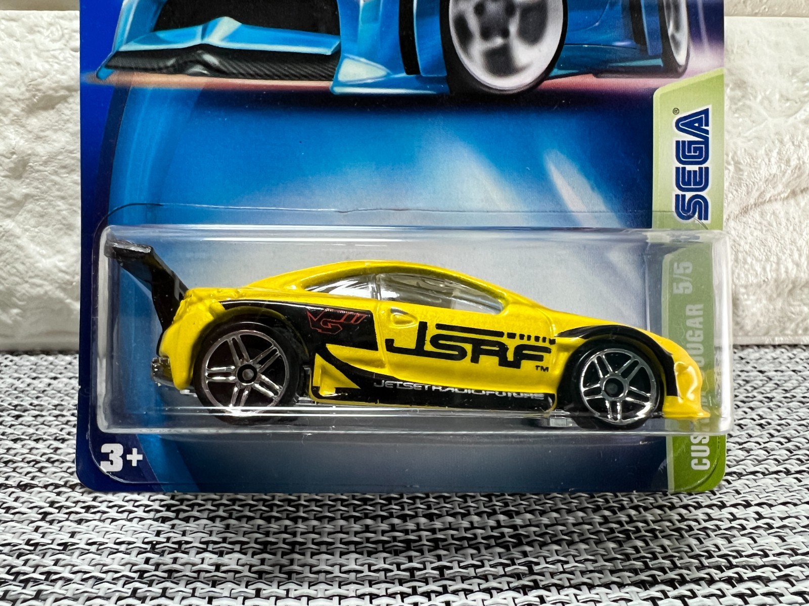 Hot Wheels Sega Custom Cougar 5/5 2003 #114 Yellow