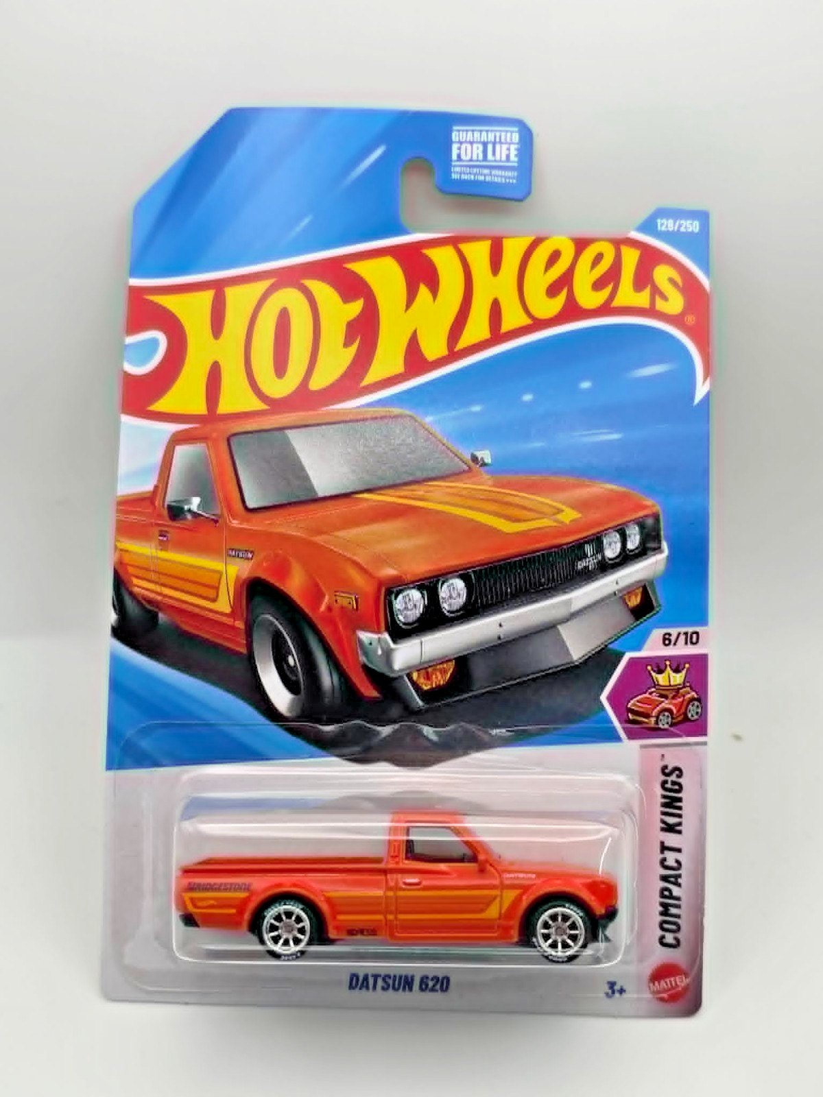 Hot Wheels Datsun 610 Truck Watanabe style wheels Real Riders wheel swap