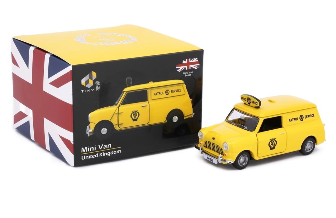 Tiny City – United Kingdom Mini Van Austin Patrol Service Yellow