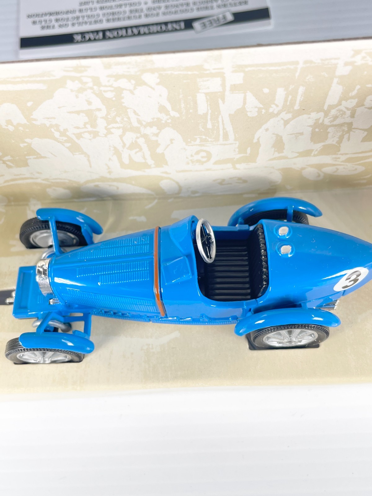 Corgi Bugatti Type 35 Racing Car 00202 1:36 Legends Of Speed Number 3 Boxed.