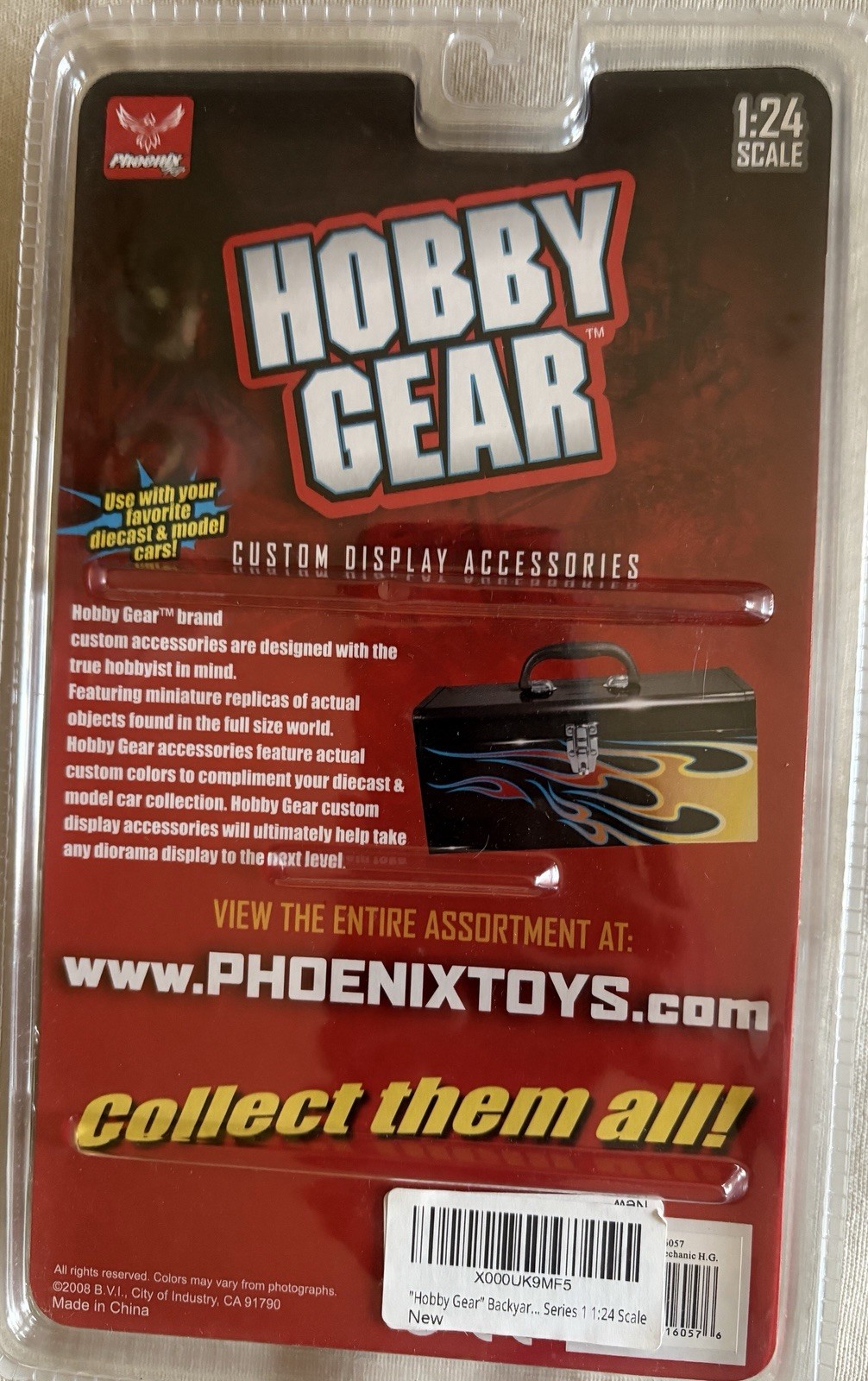 Hobby Gear 1:24 Scale Backyard Mechanic Custom Display Accessories Set – New