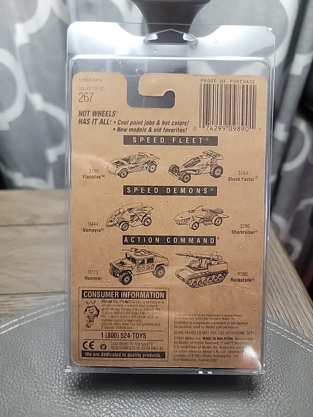 Hot Wheels Yellow Olds 442 W-30 Cutlass 7 Spoke Wheels #267 1991 Release