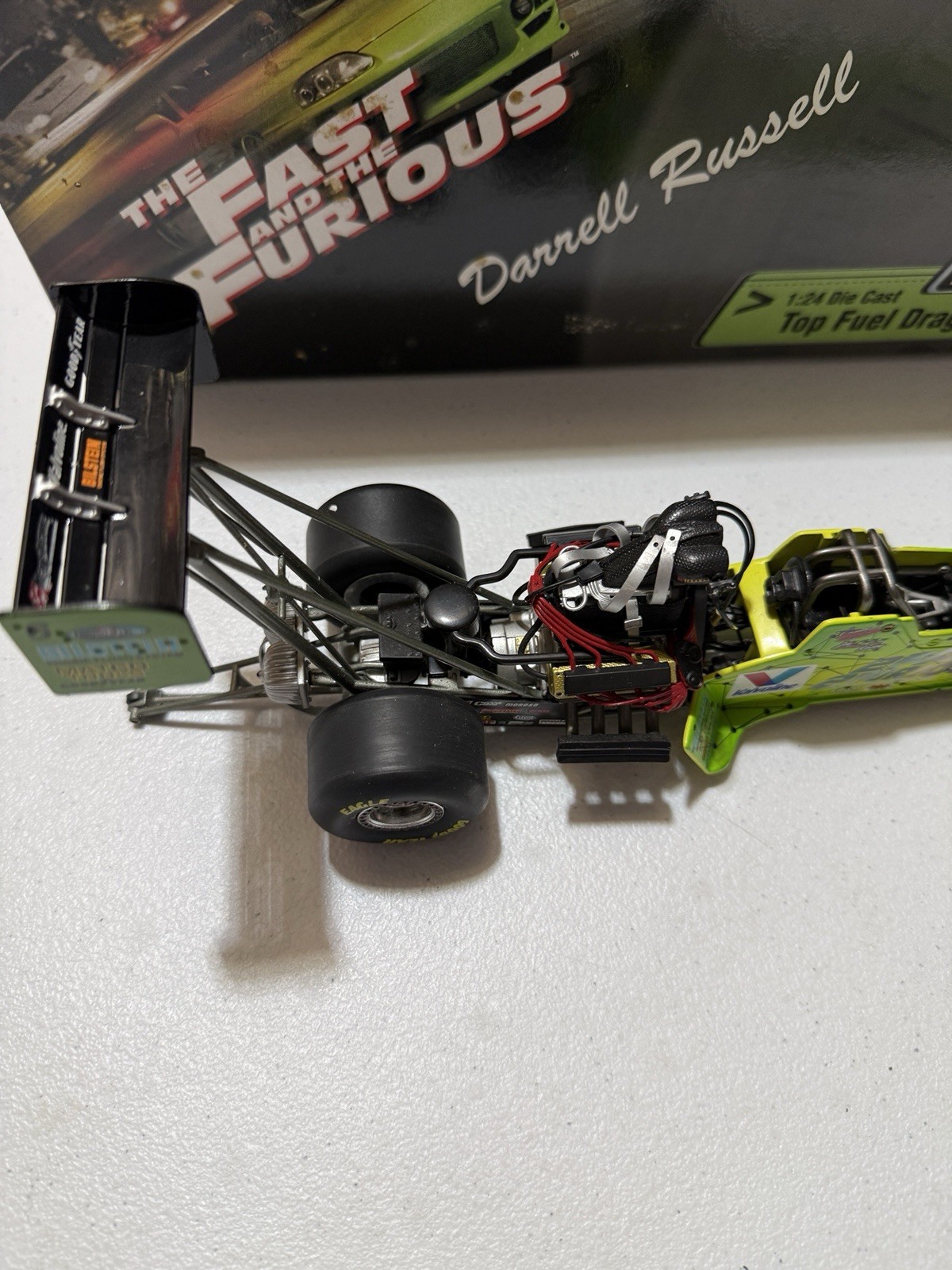 DARRELL RUSSELL THE FAST AND THE FURIOUS 03’ NHRA Top Fuel Dragster 1/24 Diecast