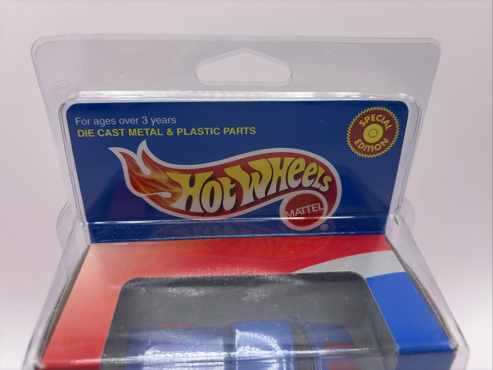 Hot Wheels JC Whitney Blue C3500 Extended Cab Pickup w/ Real Riders MIMB