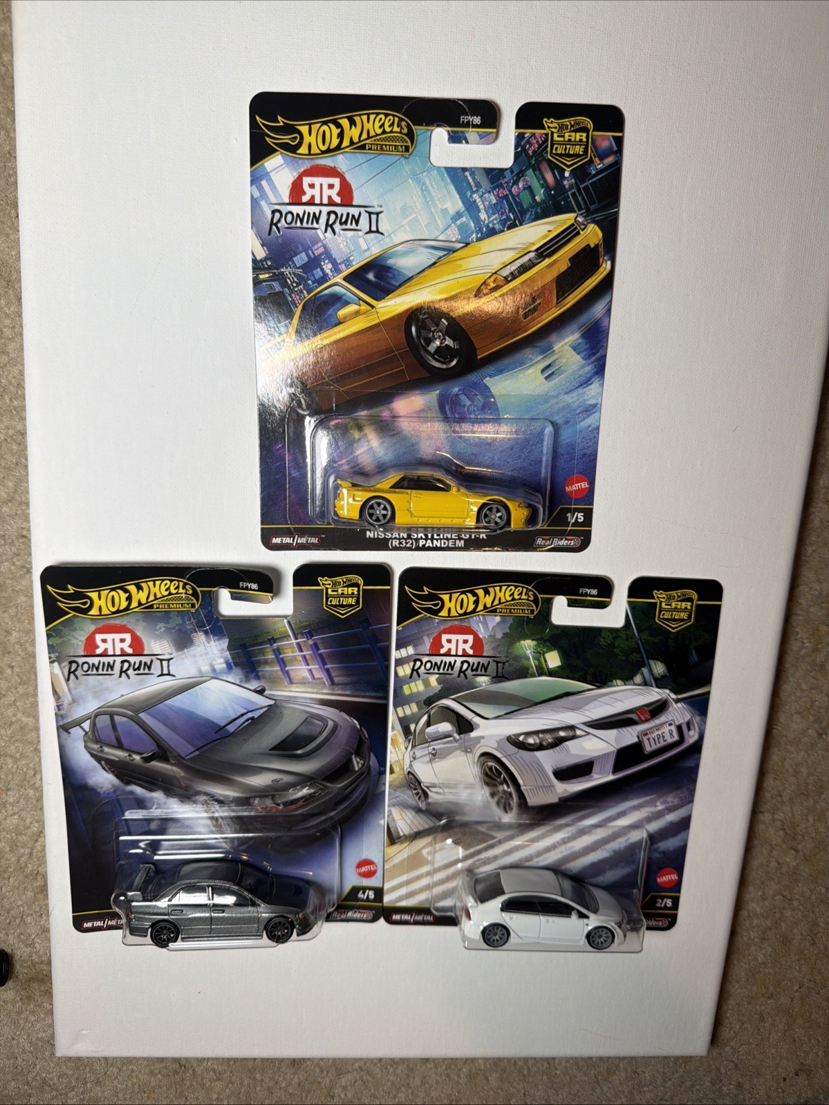 Hot Wheels 2025 Car Culture M Case Ronin Run II Set of 3 Cars FPY86-961M In Hand