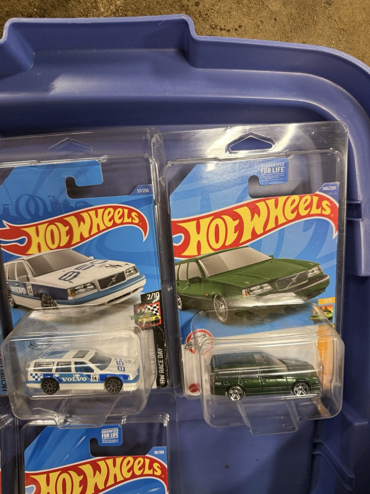 Hot Wheels Volvo Lot Of 6 In Protective Case