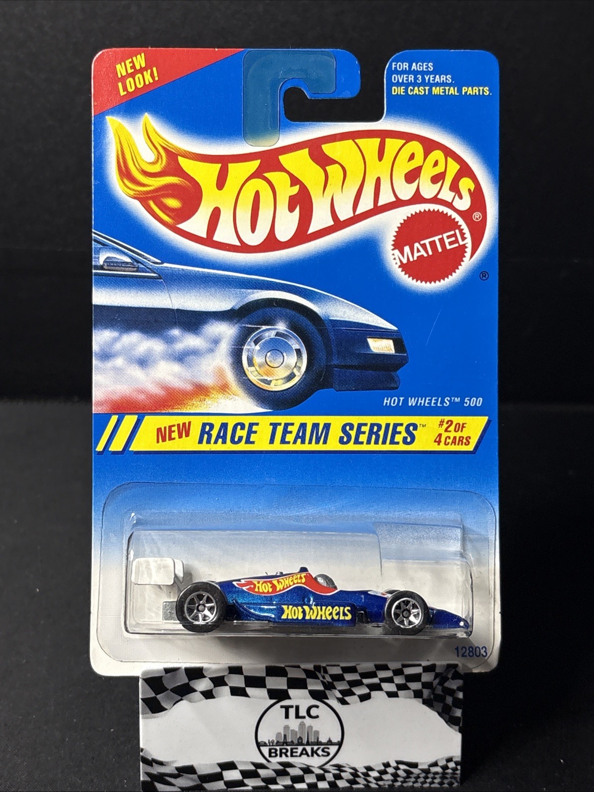 1995 Hot Wheels #276 Race Team Series 2/4 HOT WHEELS 500 Blue w/Chrome