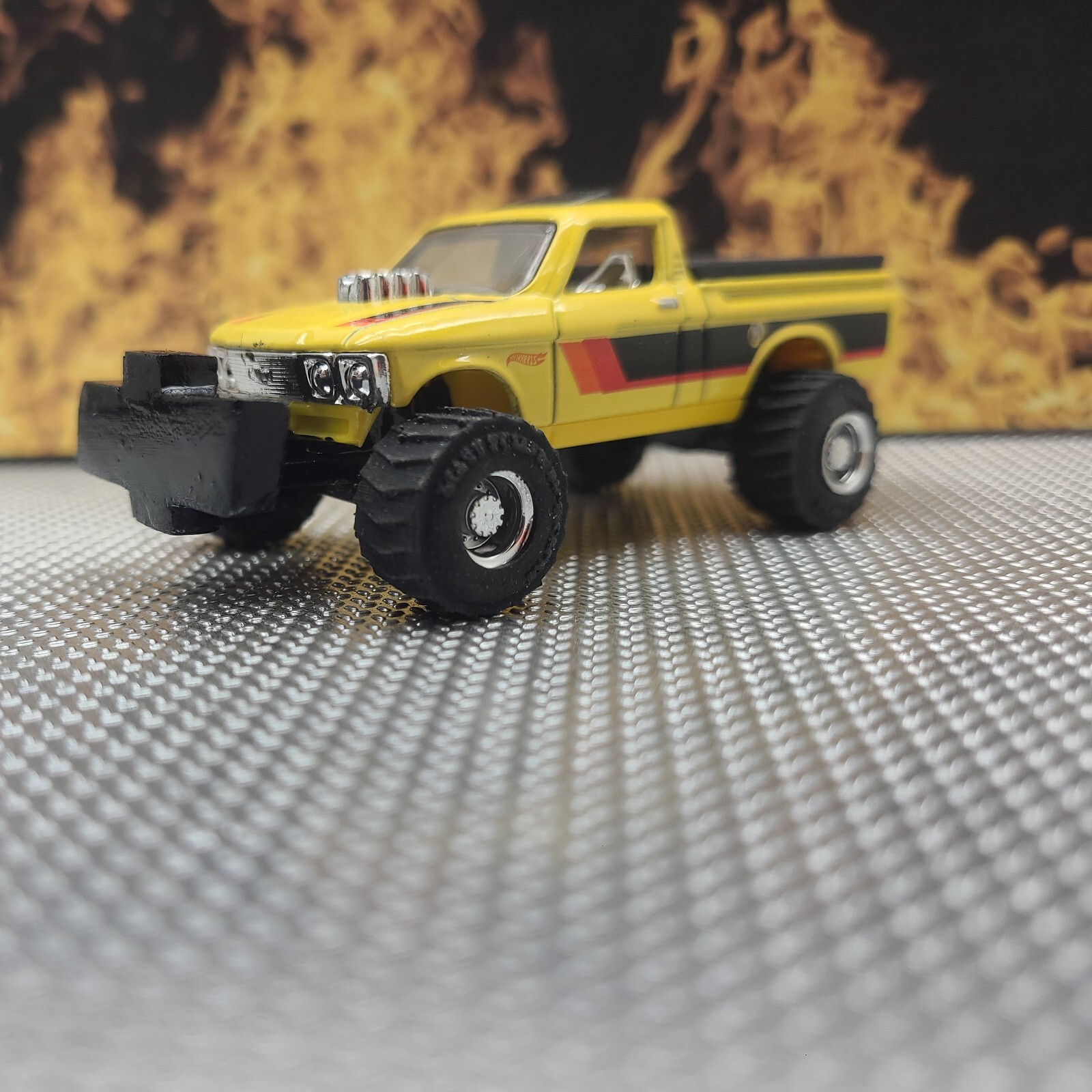 CUSTOM BUILT 1:64 GreenLight Chevy ❤️ 4×4 CHEVEROLET HOTROD PULLING TRUCK puller