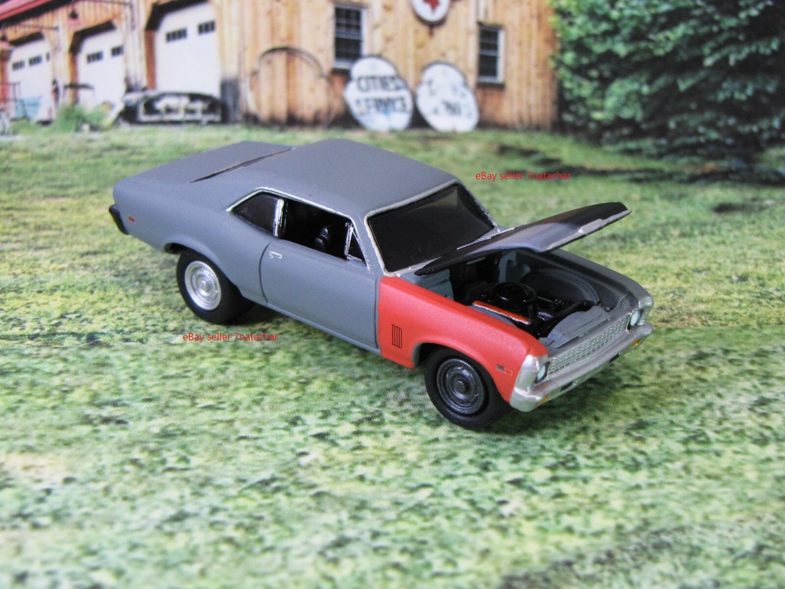 1968-1972 Chevy Nova SS Model Hot Rat Rod Muscle Drag Car Base 1:64 Scale