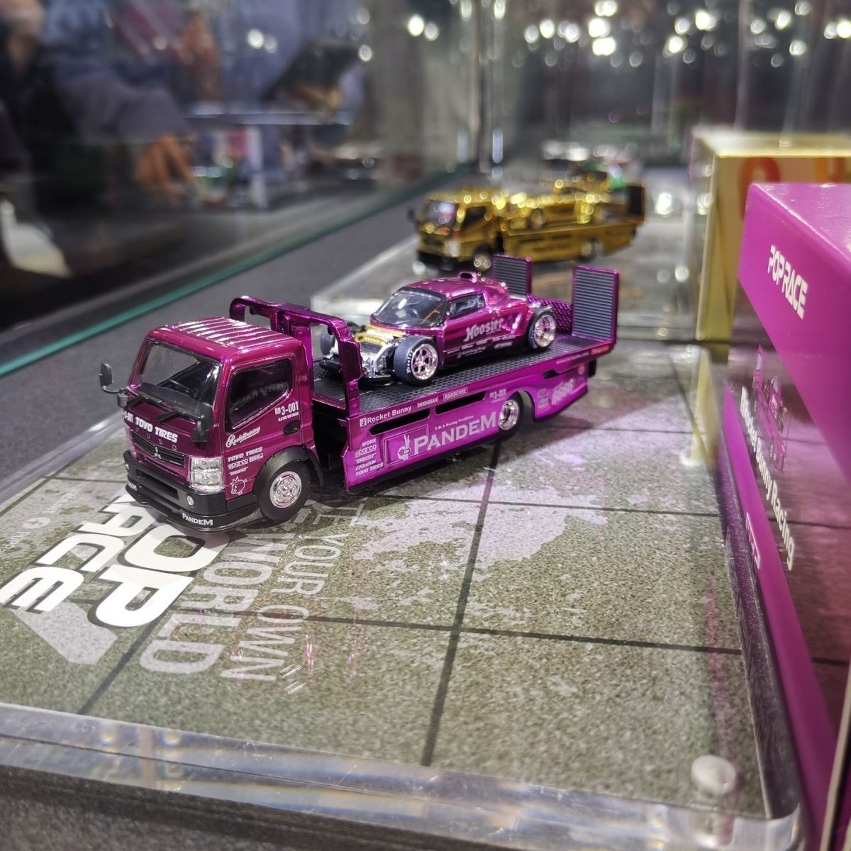 XCartoys Pop Race 1/64 Pandem Lotus Elise Set Beijing Exclusive Purple Chrome