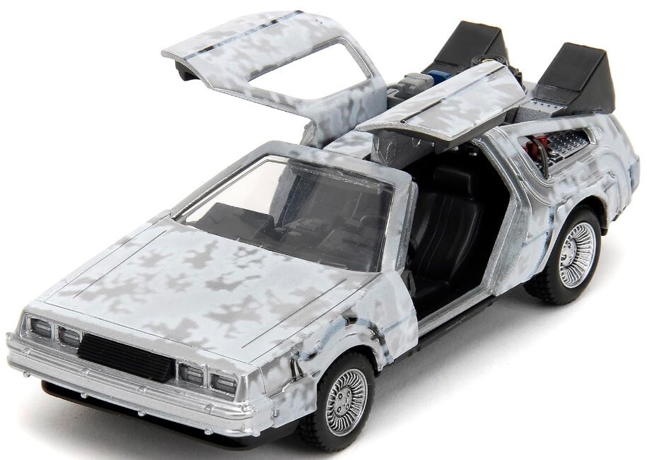 NEW Jada Toys 34785 Back to the Future TIME MACHINE FROST 1:32 Metal Diecast Car