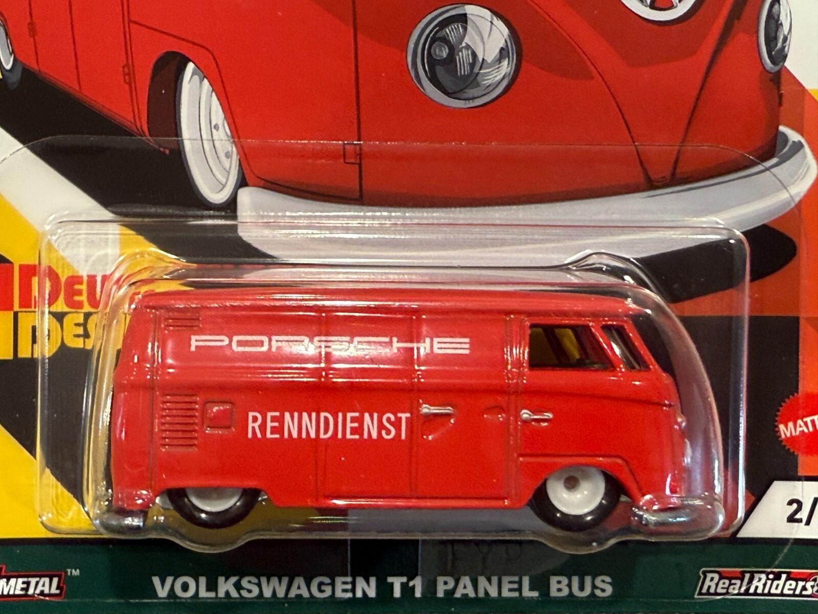 Hot Wheels Deutschland Designs Volkswagen T1 Panel bus,Free Shipping & Protector