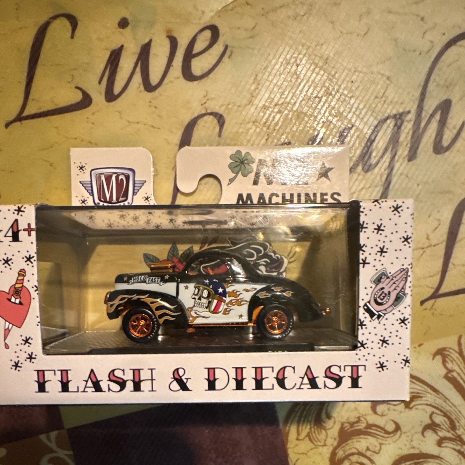 M2 Machines Classic Tattooing 1941 Willys Coupe 1:64 Diecast Chase