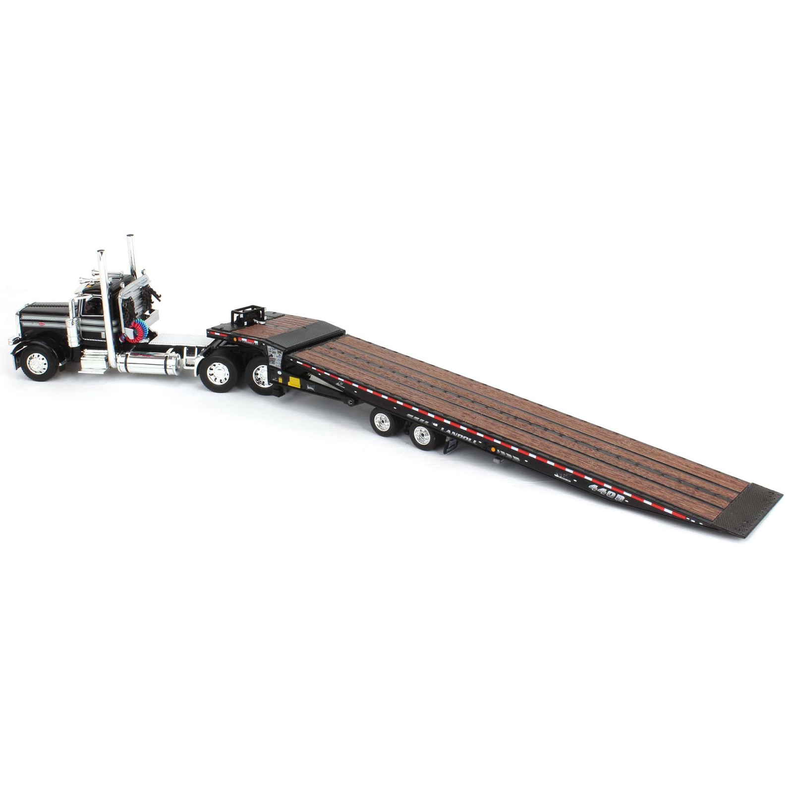 DCP 1/64 Peterbilt 389 Day Cab Landoll 440B Traveling Axle Trailer 60-1980