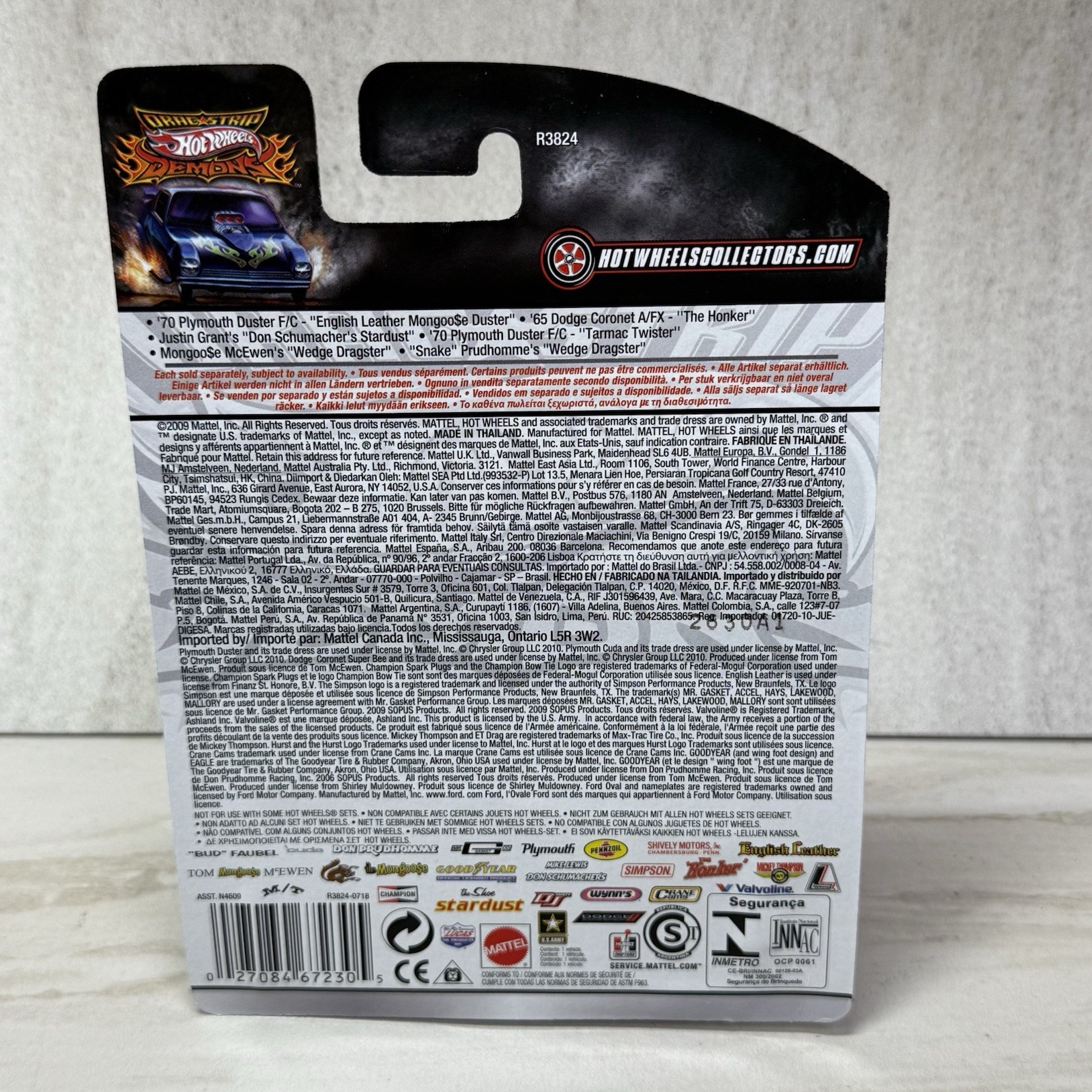 Hot Wheels 70 Plymouth Duster F/C English Leather Mongoose Drag Strip Demons Car