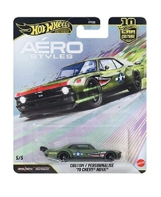 HOT WHEELS CAR CULTURE 10th ANNIVERSARY AREO STYLE 1/64 SET of 5 FPY86-961 U