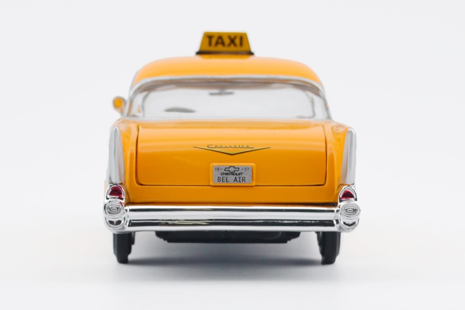 1957 Chevy Bel Air Taxi Diecast Model 1:24 Scale Classic Collectible Car Vehicle