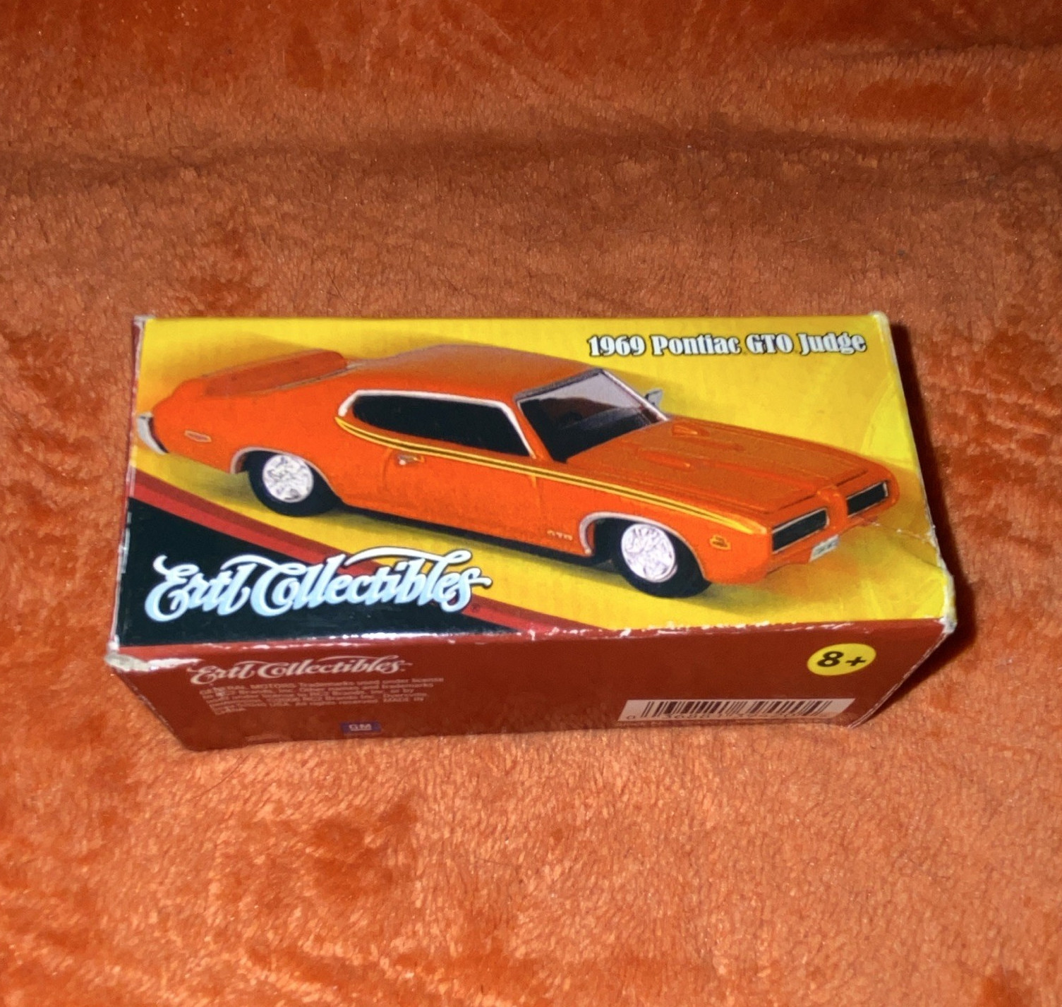 Ertl Collectibles 1:64 1969 Pontiac GTO Judge Orange Diecast Car Unopened Box