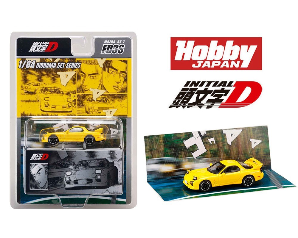 Hobby Japan 1/64 Initial D Mazda RX7 FD3S