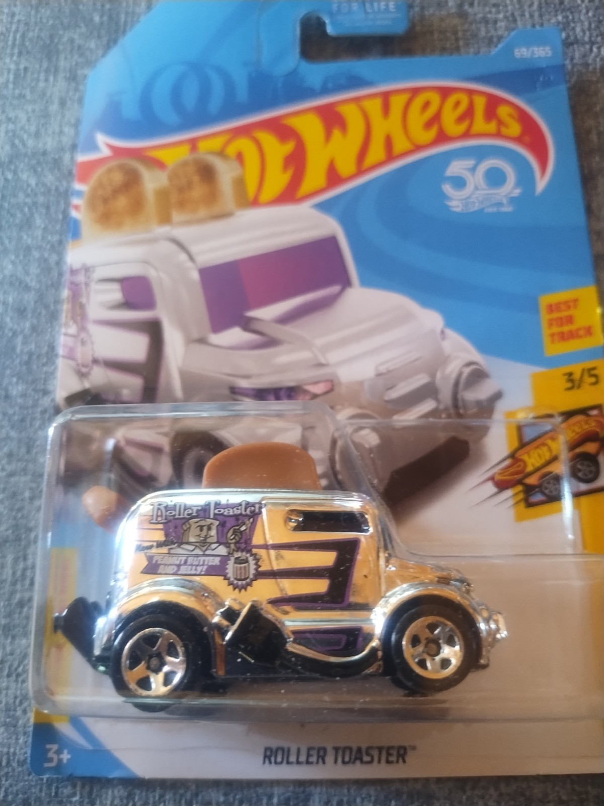 2018 Hot Wheels 50th Anniversary 69/365 Roller Toaster Fast Foodie 3/5