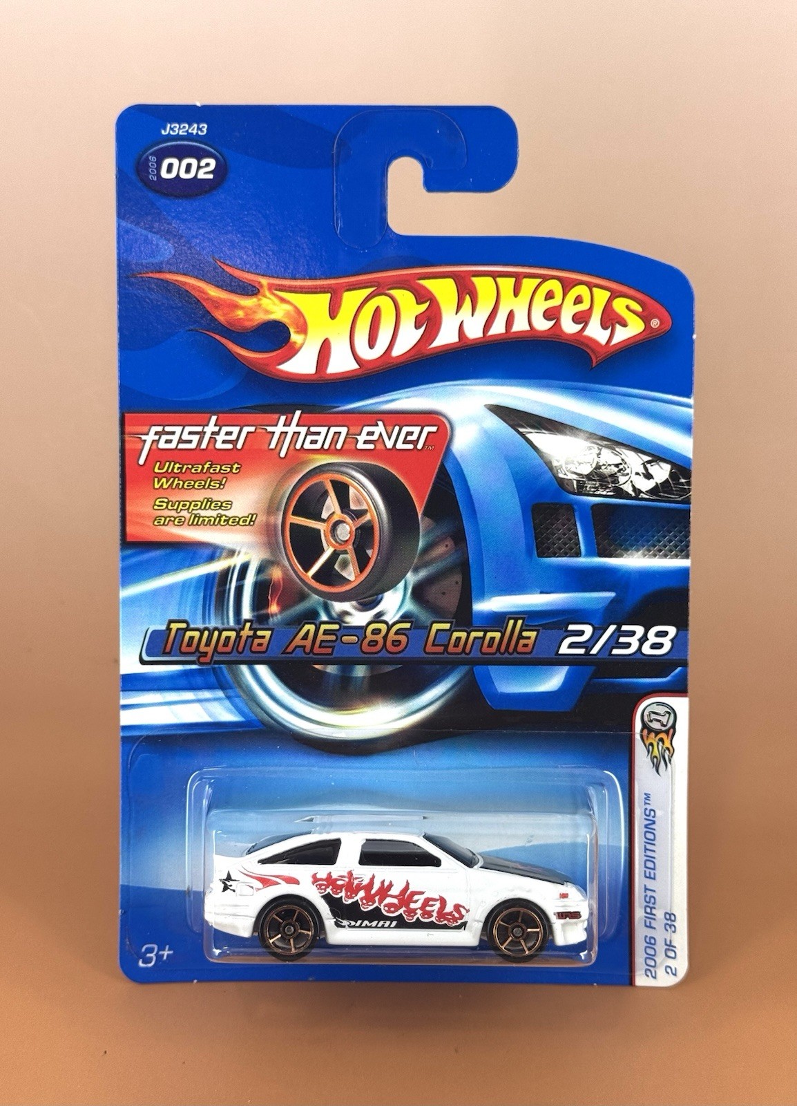 Hot Wheels 2006 First Editions TOYOTA AE-86 COROLLA w/FTE & 5s (lot of 2) 2/38