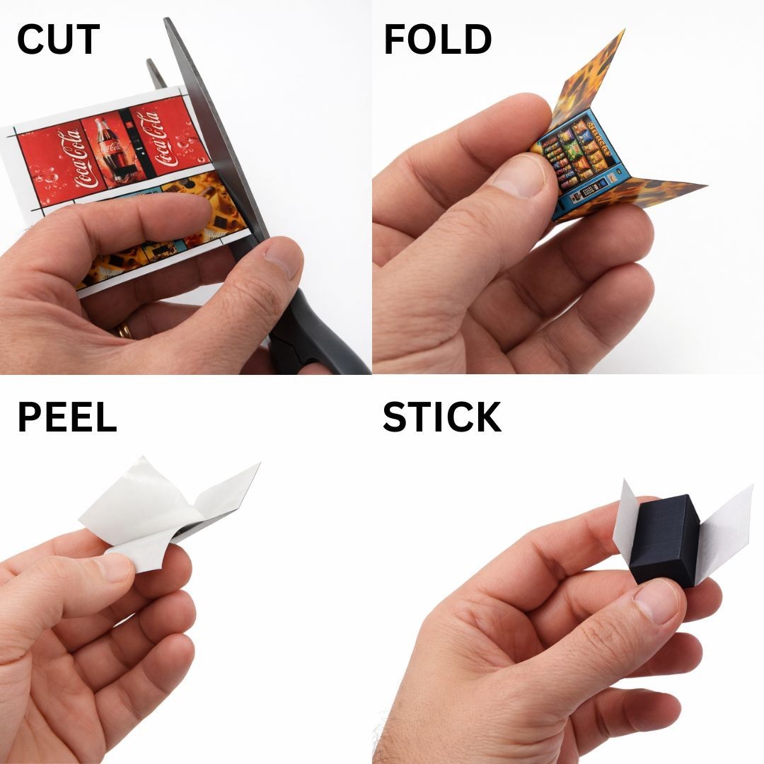 DIY 1/64 Mini Vending Machine Starter Kit (Set of 2) –Budget Assembly Required