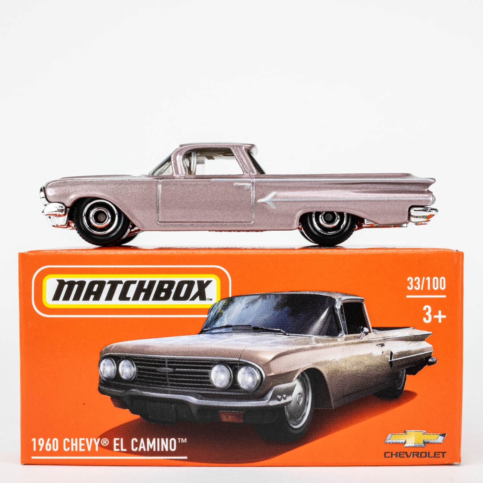 2022 Matchbox Power Grabs #33 1960 Chevy® El Camino™ DUSK ROSE | FSB