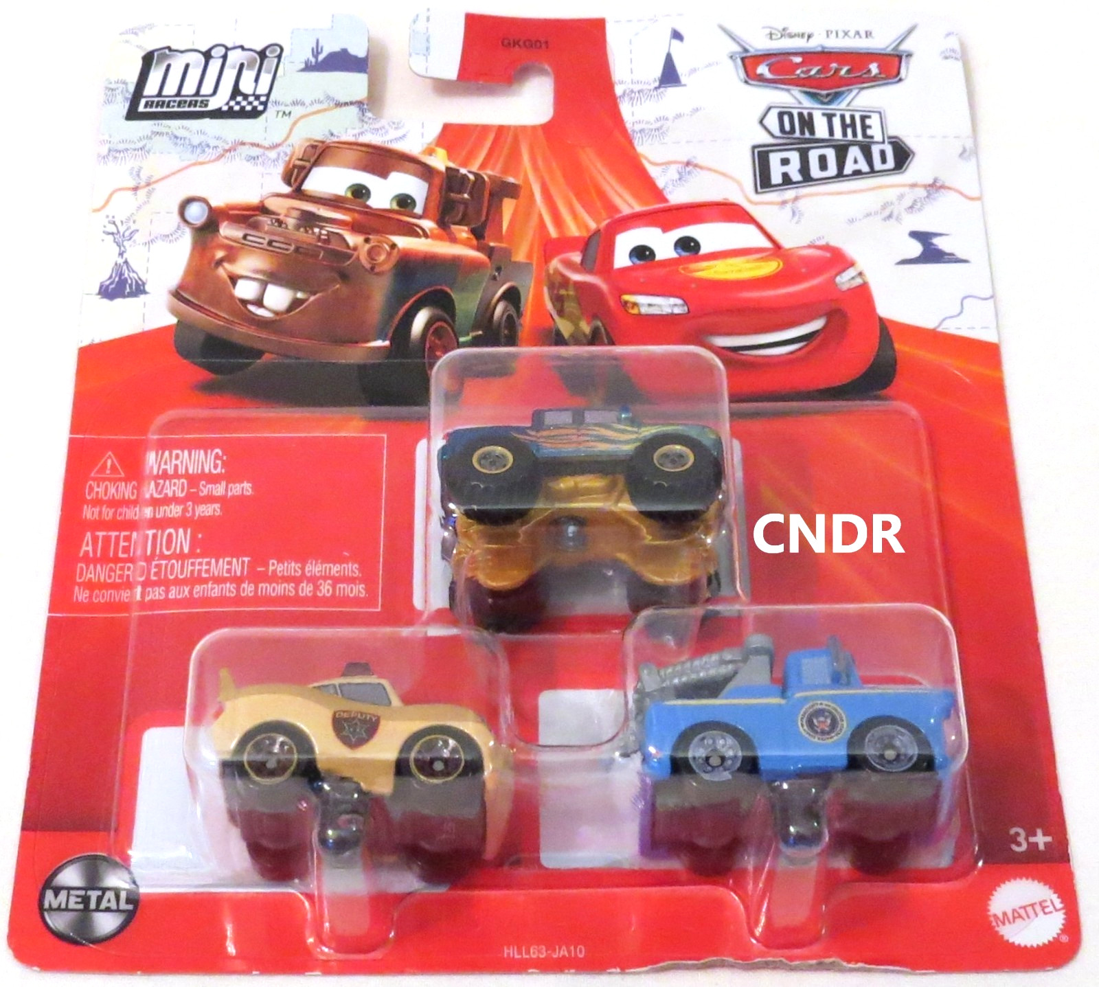 Disney Pixar Cars On the Road MINI RACERS 3 Pack Ivy President Mater Hazard LMQ!