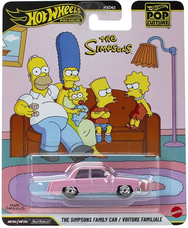 Hot Wheels 2026 Premium Pop Culture The Simpsons Family Car