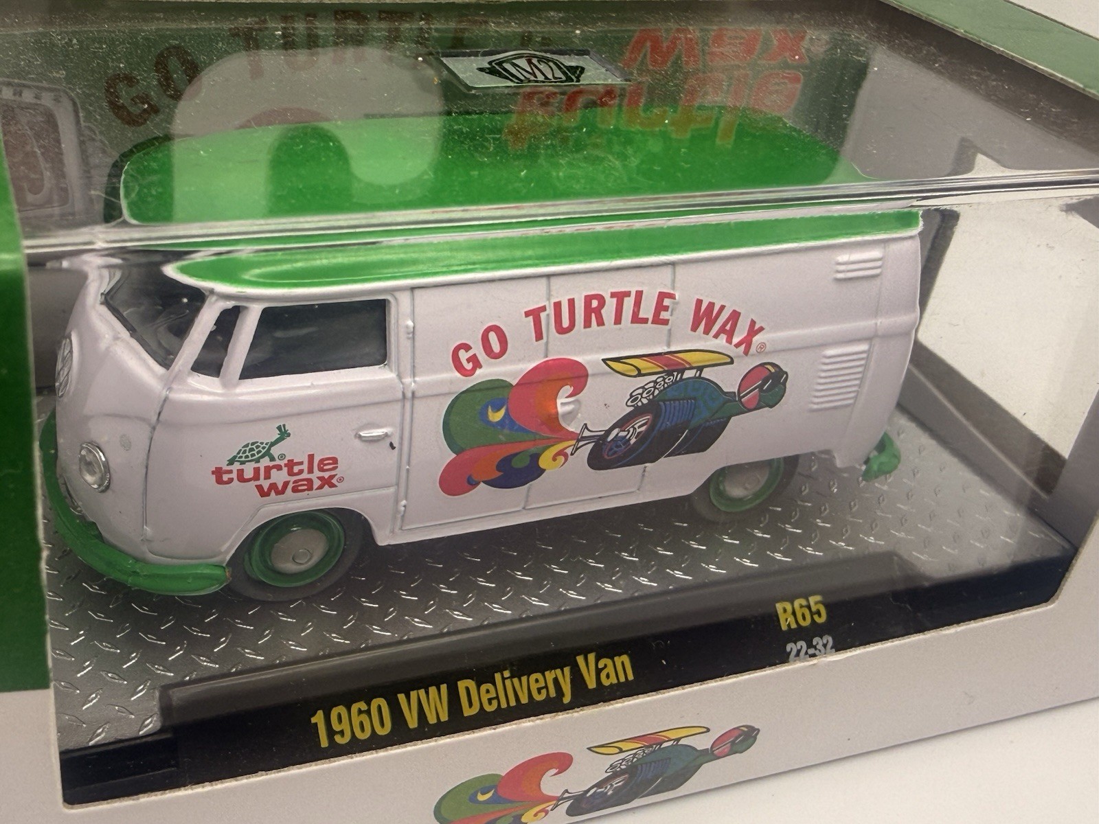 1960 ’60 VW VOLKSWAGEN DELIVERY VAN TURTLE WAX R65 M2 MACHINES DIECAST 2022