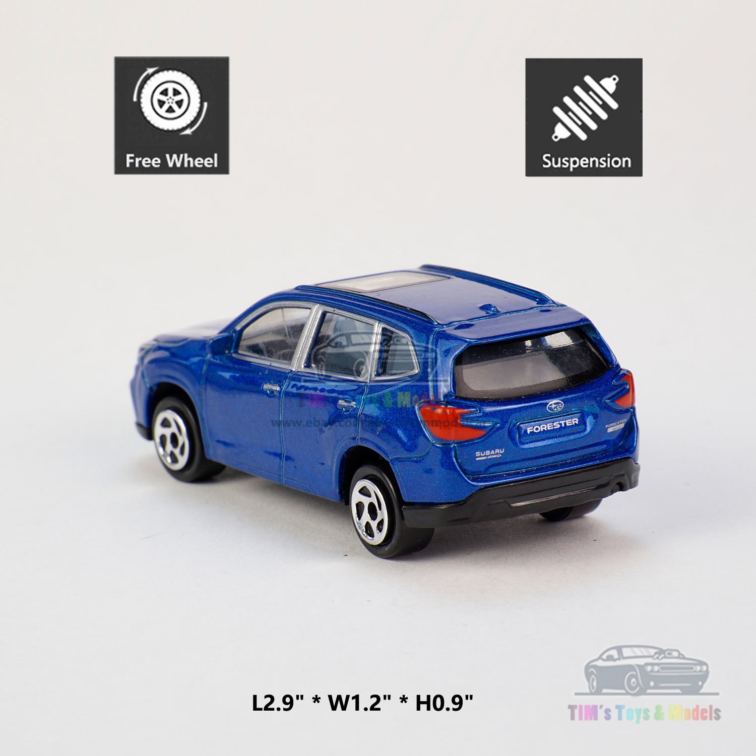 1/64 Subaru Forester Model Car Alloy Diecast Toy Vehicle Collection Gift Blue