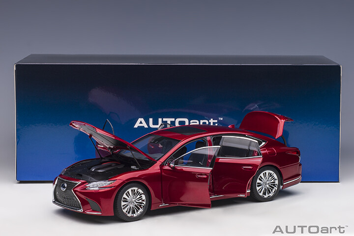AUTOart 78869 LEXUS LS 500H 1/18 MORELLO RED METALLIC / BLACK INTERIOR