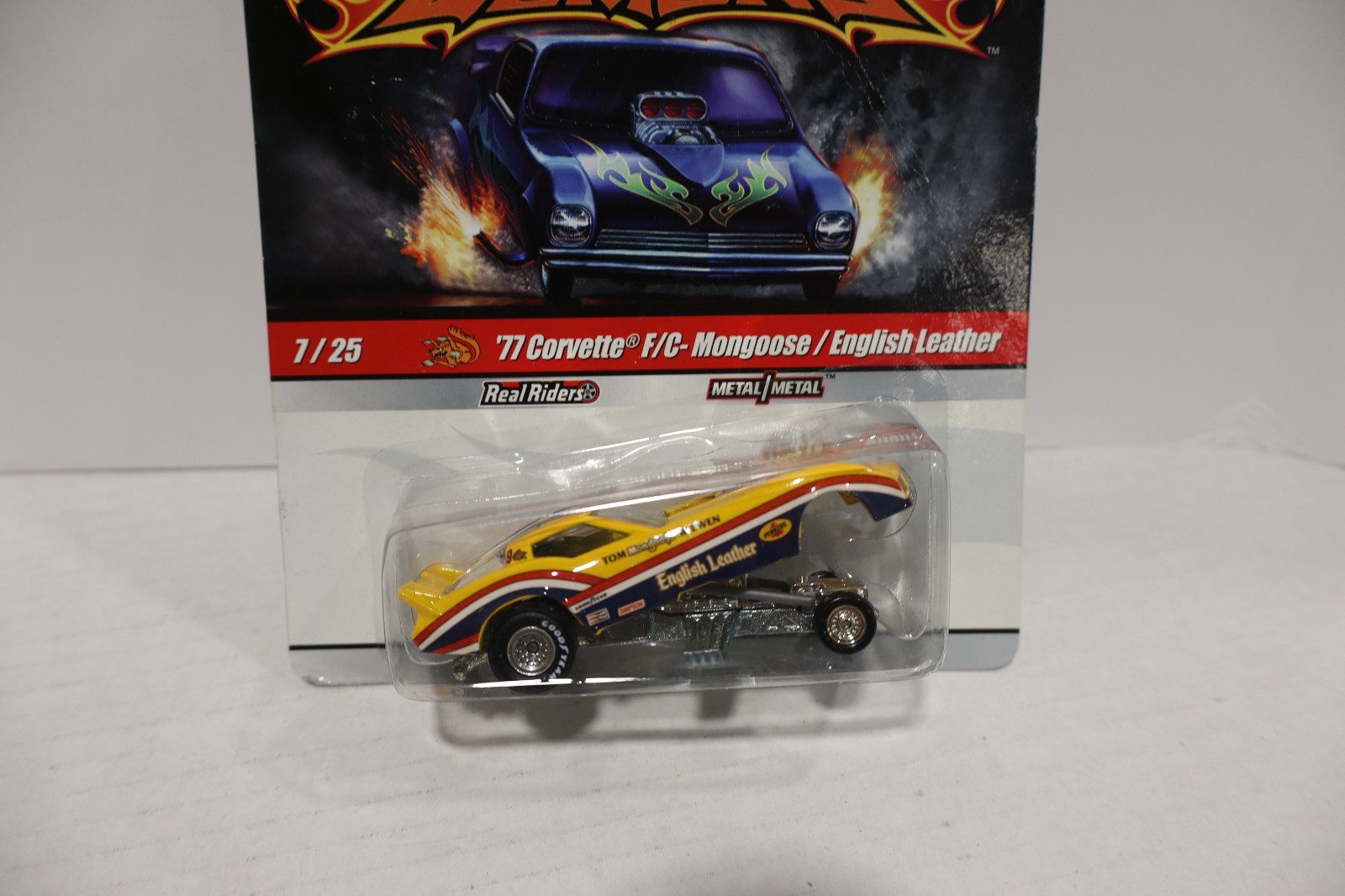 Hot Wheels Drag Strip Demons # 7 ’77 Corvette Funny Car Mongoose English Leather