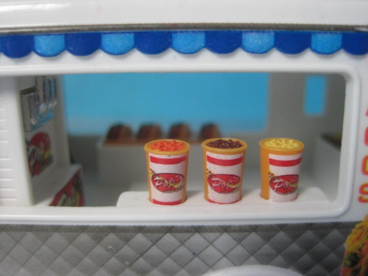 LOT OF 3 KINSFUN TACO FOOD TRUCK DIE CAST METAL PULLBACK ACTION TOY CAR VE-TACTR
