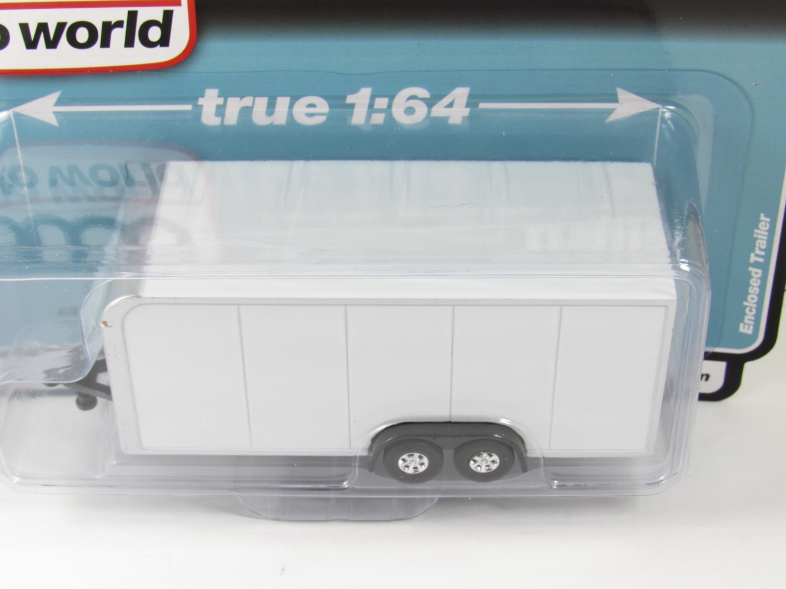 2026 Auto World 1:64 SURPLUSgoodies Exclusive: WHITE Car/Truck ENCLOSED TRAILER