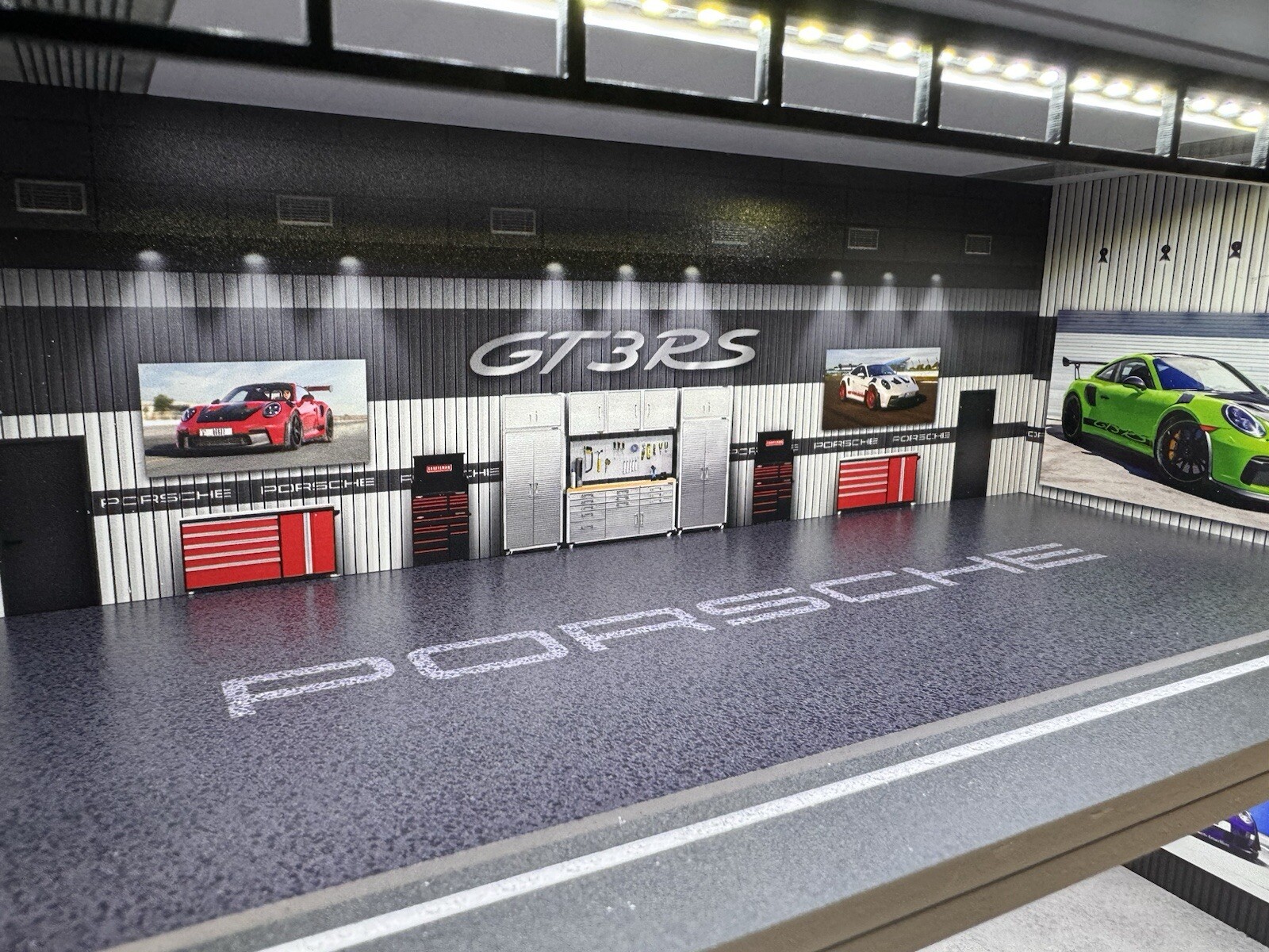 The Ultimate Porsche Diorama! For Hot Wheels 1:64 Models LED Lighting 5 LEVELS!