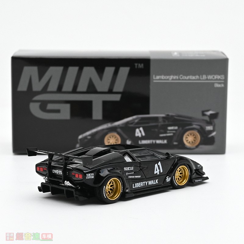 1:64 Lamborghini Countach with Liberty Walk Wide Body Kit Die Cast Car Model