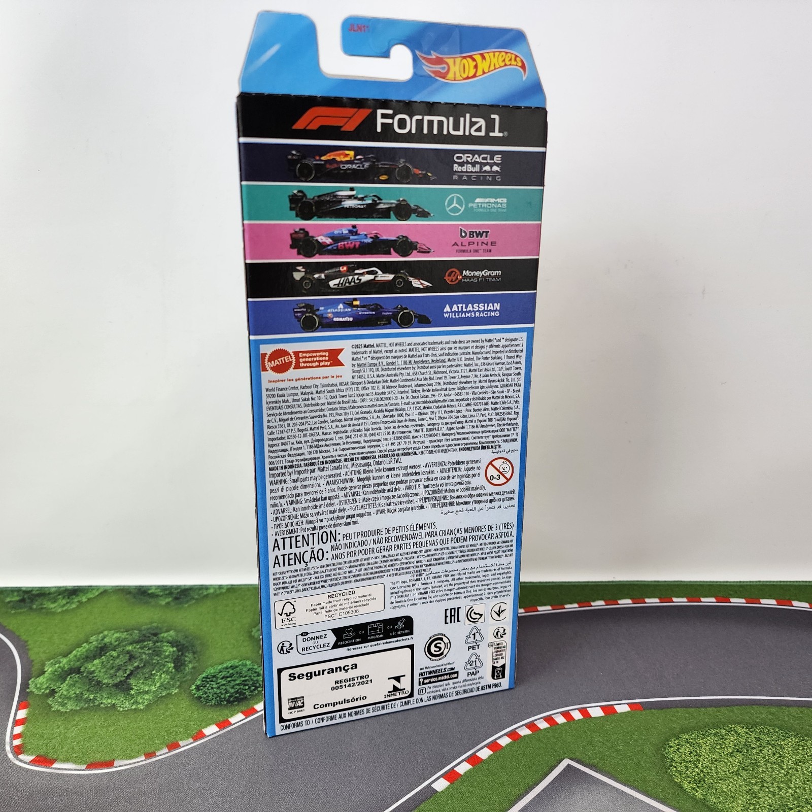 2025 Formula 1 Car * 5 Pack F1 Hot Wheels 2026 RedBull, AMG Williams, BWT, Hass