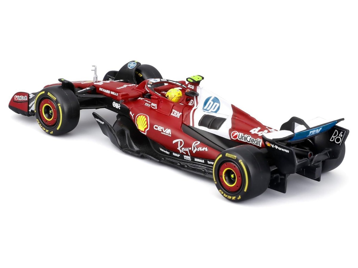 Bburago 1:43 F1 Ferrari SF-25 #44 Lewis Hamilton with Display Case 36852LH
