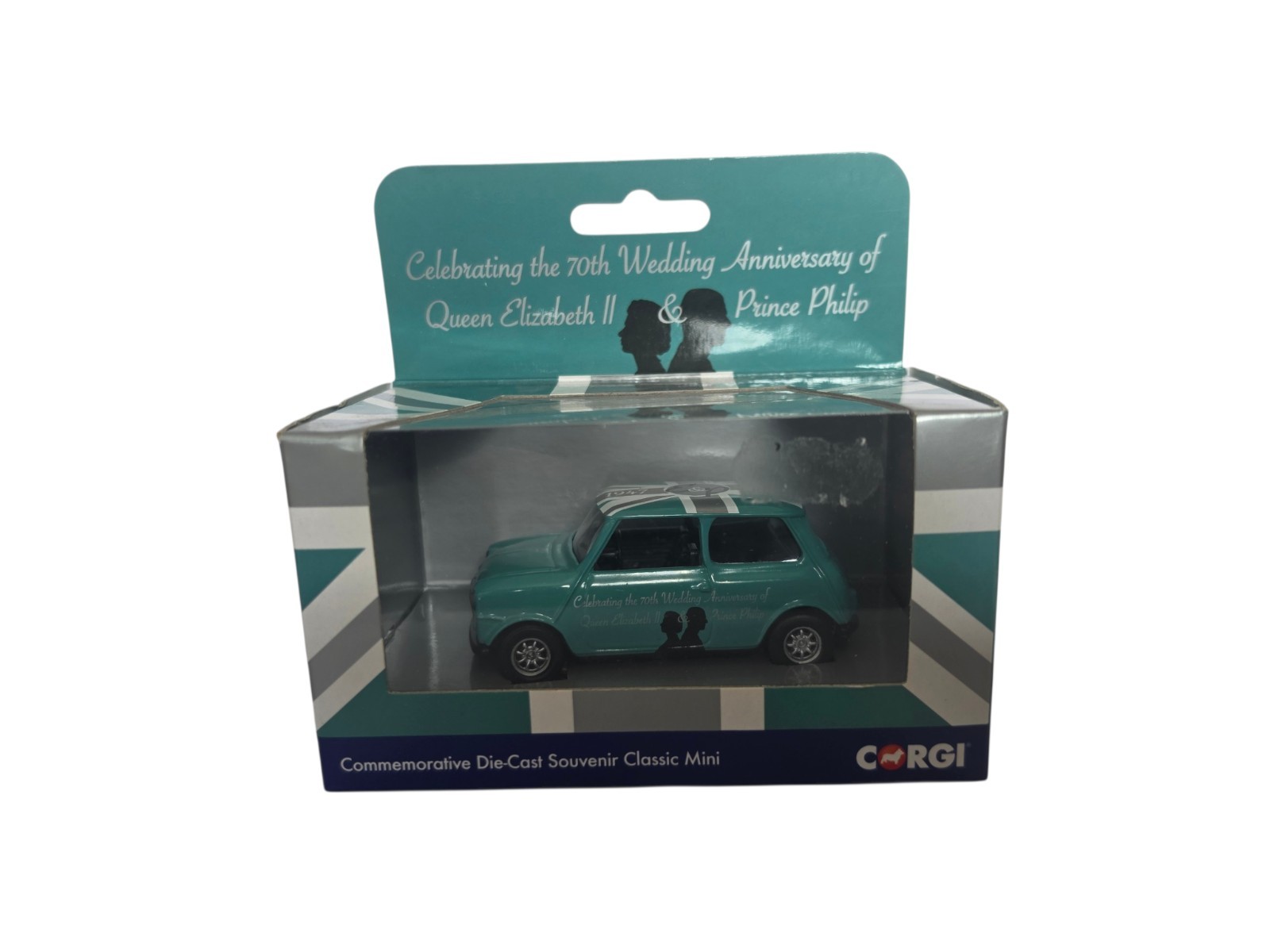 ​Corgi CC82108 Classic Mini Queen Elizabeth II 70th Wedding Anniversary Box 1:36