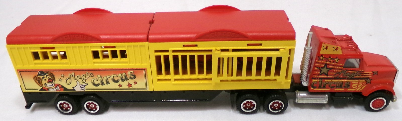 Vintage Majorette Super Movers Circus Tractor Trailer 1/87 Scale Loose Truck