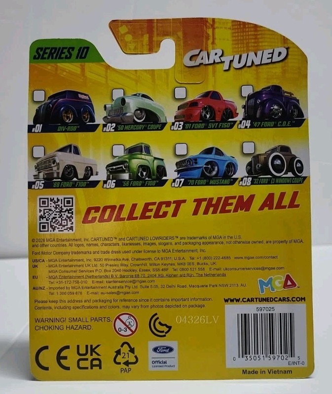 Car Tuned Entertainment DIV-ROD Series 10 Hot Rod 01 Diecast Metal BLUE Toy Car