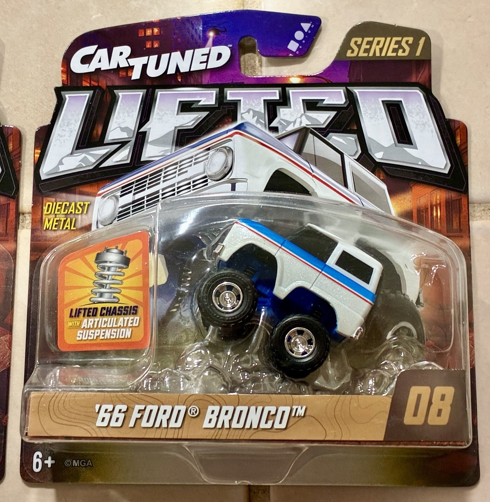 Car Tuned Lifted ’66 Ford Bronco & ’68 Ford F-100 Series 1 Store Exclusive 2 pcs
