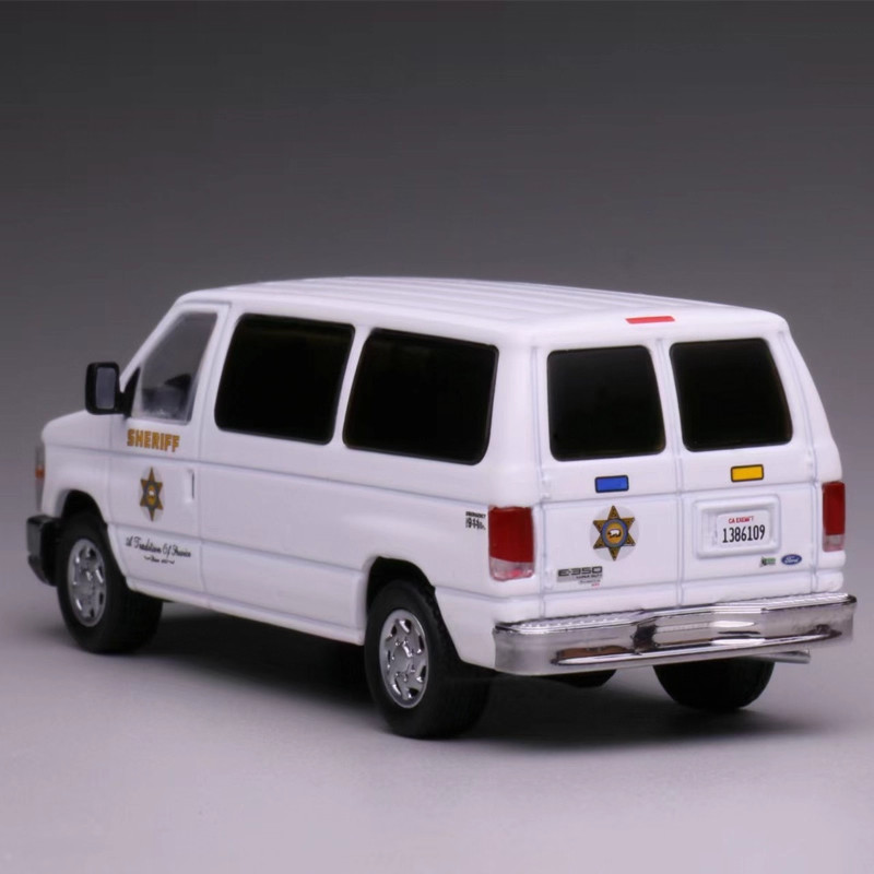 1/64 Ford E350 Los Angeles Sheriff SUV Alloy Die Cast Car Model Collectables New