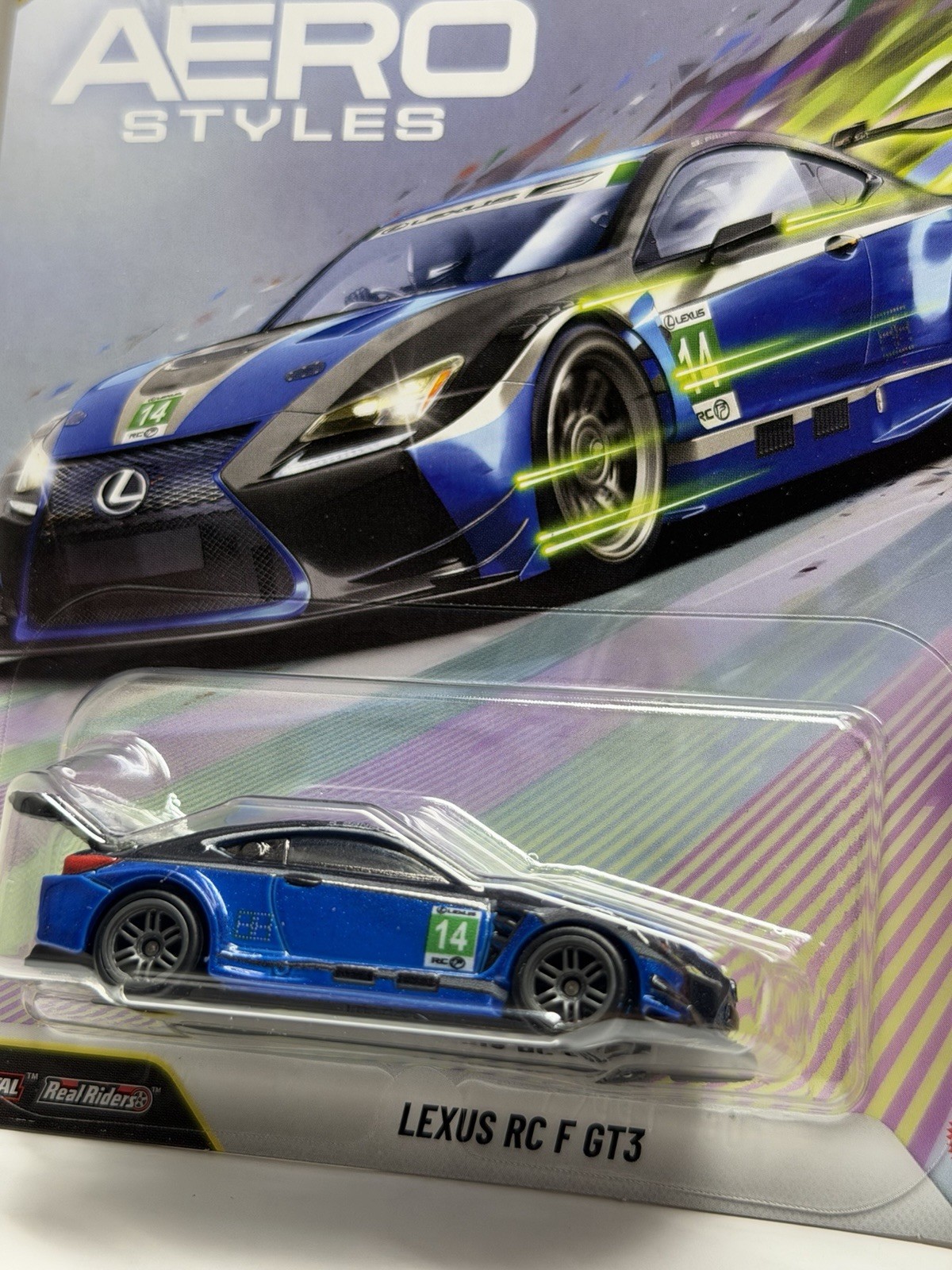 2026 Hot Wheels NEW Premium Pop Culture Aero Styles Lexus RC F GT3 Real Riders