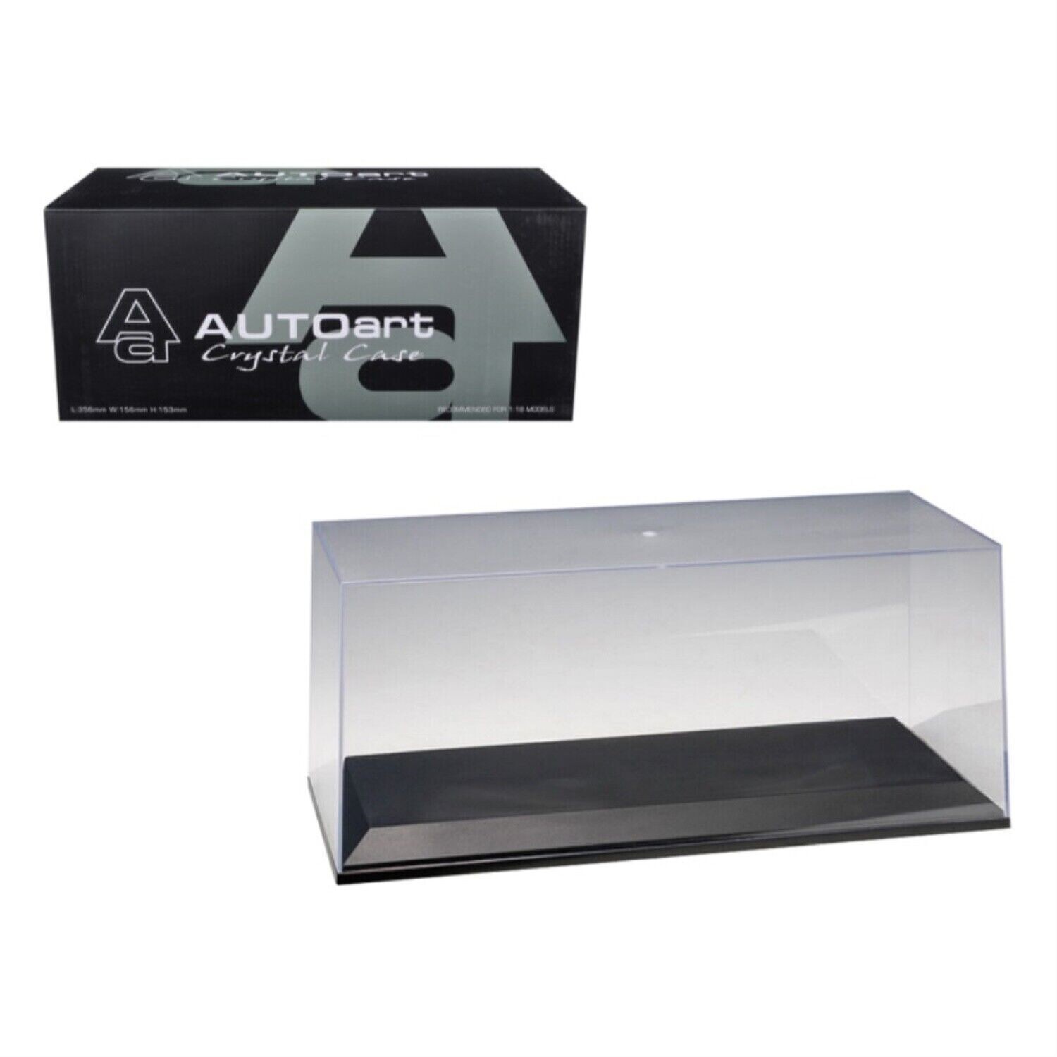 1/18 Collectible Model Plastic Display Show Case W/Black Base by AUTOart 90001