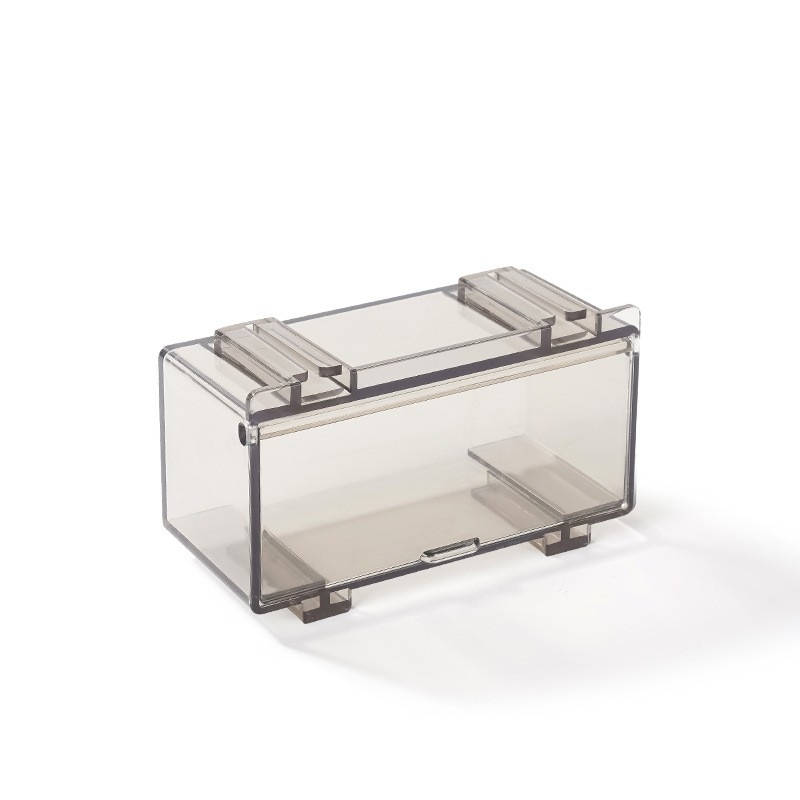 Display Case Storage Box For Hot Wheels 1/64 Car Stackable Toys Collection Gray