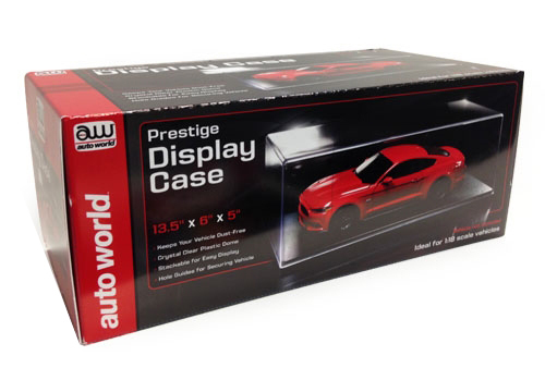 PRESTIGE COLLECTABLE DISPLAY SHOW CASE FOR 1/18 SCALE MODELS AUTO WORLD AWDC001